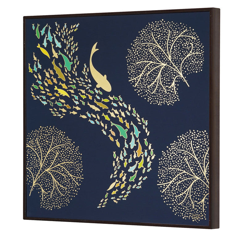 Tehzeeb Creations Golden Embossed Wall Painting