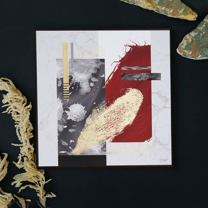 Tehzeeb Creations Golden Embossed Wall Painting