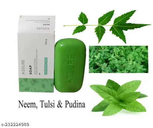 Vestige Assure Soap Neem, Tulsi & Pudina - 100g (Pack of 10)