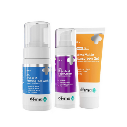 The Derma Co I-Beauty CMS (Cleanser, Moisturizer, Sunscreen) For Pigmentation Combo