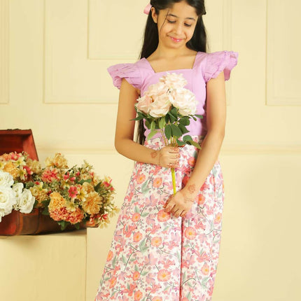 LH Luxury Fashion Sasha Ruffle Top & Flared Skirt