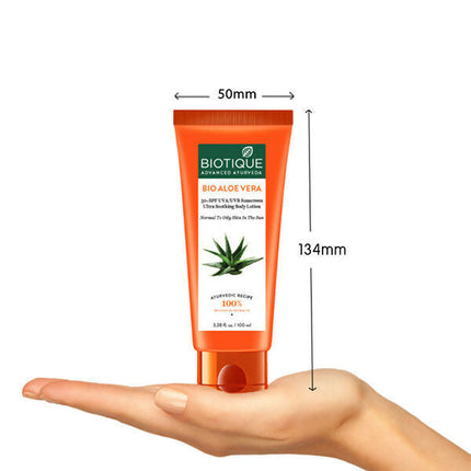 Biotique Bio Aloe Vera 30+ SPF Sunscreen Ultra Soothing Body Lotion