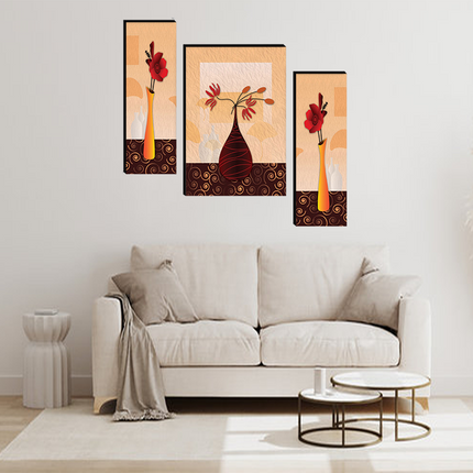 Tehzeeb Creations Set Of 3 Digital Wall Painting