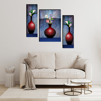 Tehzeeb Creations Set Of 3 Digital Wall Painting