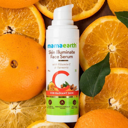 Mamaearth Skin Illuminate Face Serum With Vitamin C & Turmeric For Radiant Skin