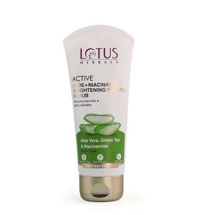Lotus Herbals Active Aloe + Niacinamide Brightening Revival Scrub