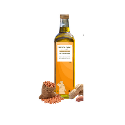 Sreshta Farms Wood Pressed Groundnut Oil