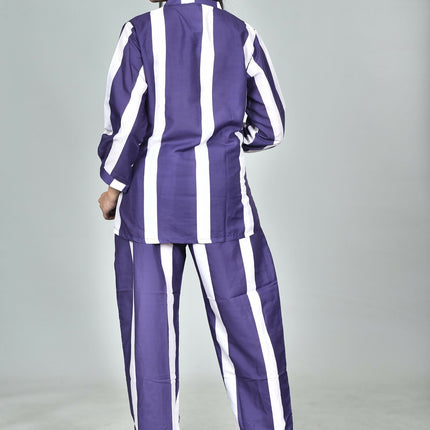 Morchari Digital Print Semi Muslin Co-Ord Set Top & Trouser-Multicolor