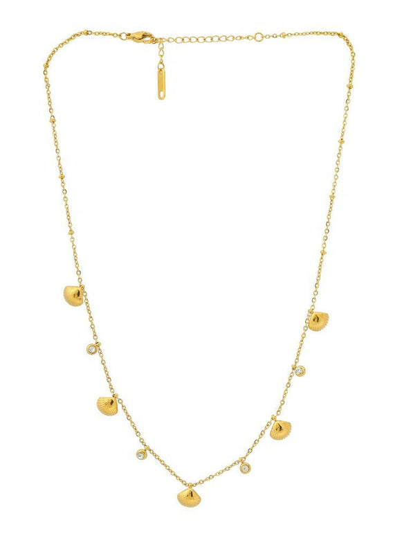Gold Plated Necklace - Ruby Raang