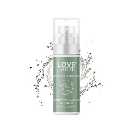 Love Earth Makeup Setting Spray Glow Fix, Infused With Niacinamide & Licorice