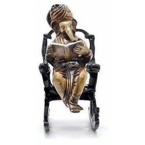 Brass - Ganesha on Rocking Chair