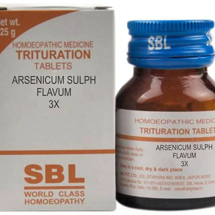 SBL Homeopathy Arsenicum Sulph Flavum Trituration Tablets