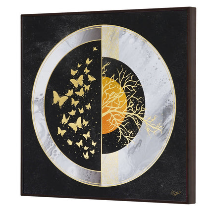 Tehzeeb Creations Golden Embossed Wall Painting