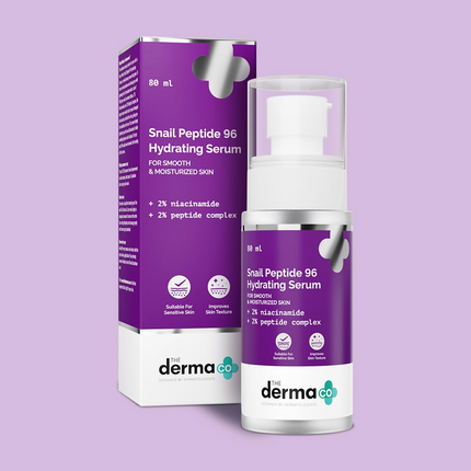 The Derma Co Snail Peptide 96 Hydrating Serum With Niacinamide & Peptide Complex For Smooth & Moisturized Skin