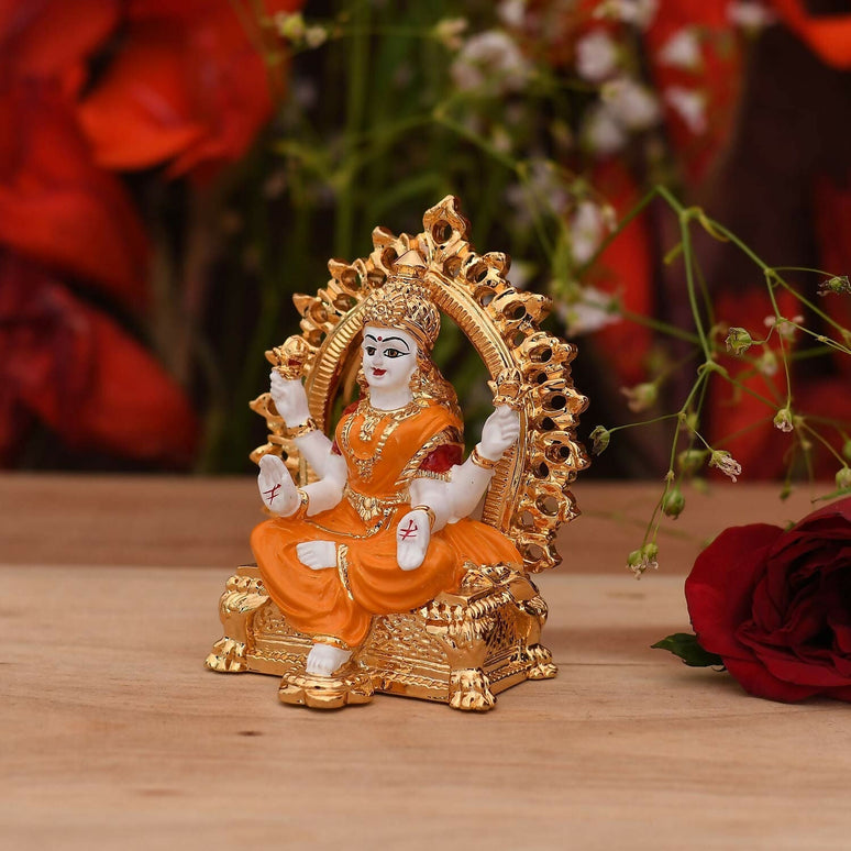 Collectible India Ceramic Lakshmi Idol