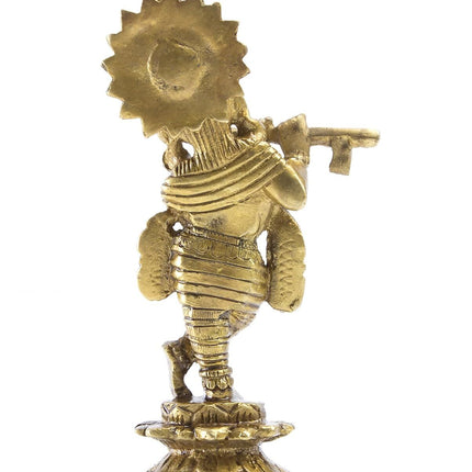 Mohan Joder Beautiful Elegant Brass Lord Krishna Statue