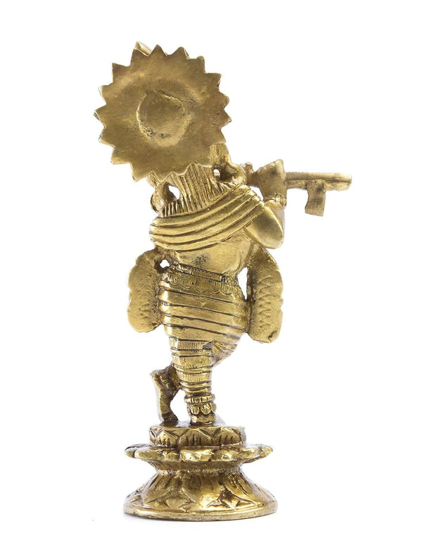 Mohan Joder Beautiful Elegant Brass Lord Krishna Statue