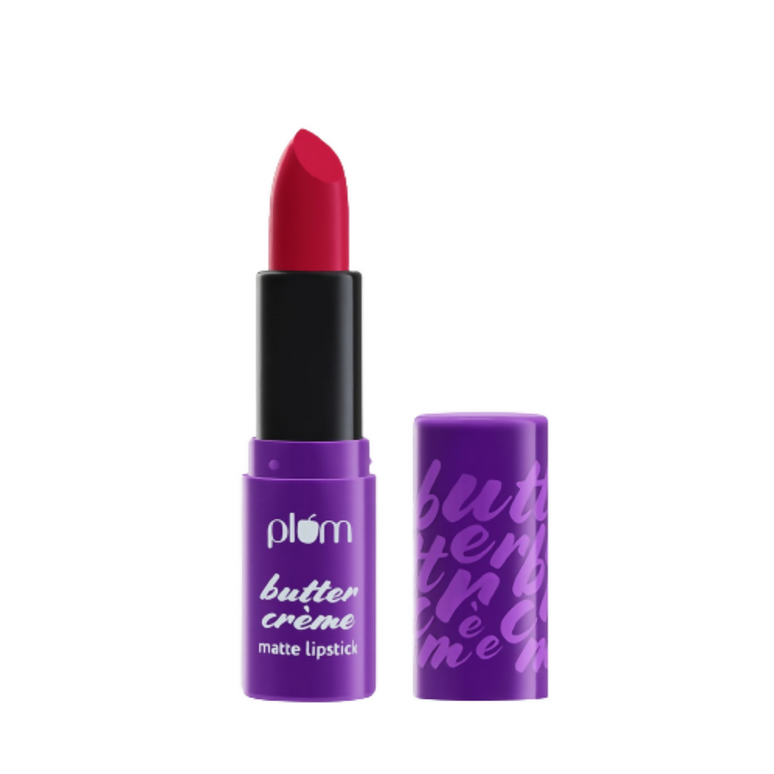 Plum Butter Crème Matte Lipstick Ruby Who? - 135 (Cool Toned Red)