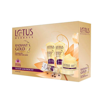 Lotus Herbals Radiant Gold Cellular Glow Facial Kit