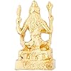 Estele Gold-Polished Adiyogi Shiva idol for Pooja/Car decor