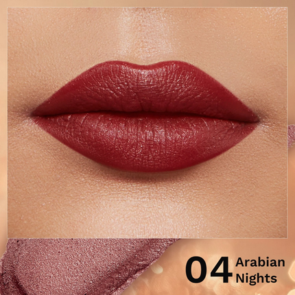 Pilgrim Glitter Lipstick With Matte Finish - Arabian Nites04