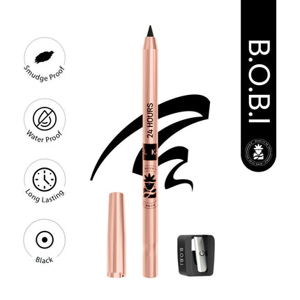 BOBI 24 Hours Kajal For Eyes Smudgeproof Waterproof Formula