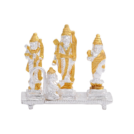 Estele Gold-Polished Spiritual Ram Darbar|God Ram,Laxman,Sita & Hanuman Idol for Home/Car Décor