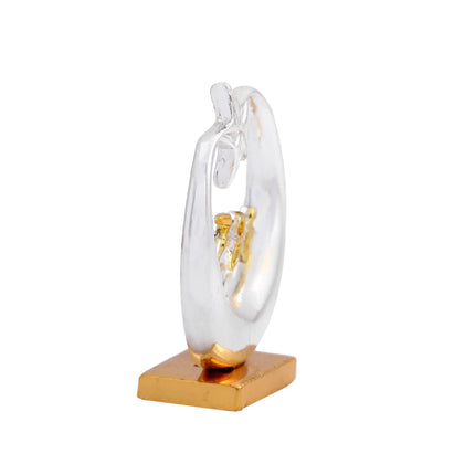 Estele Gold-Polished Spiritual 786 Chand Taara Idol for Home Decorative/ Car Dashboard