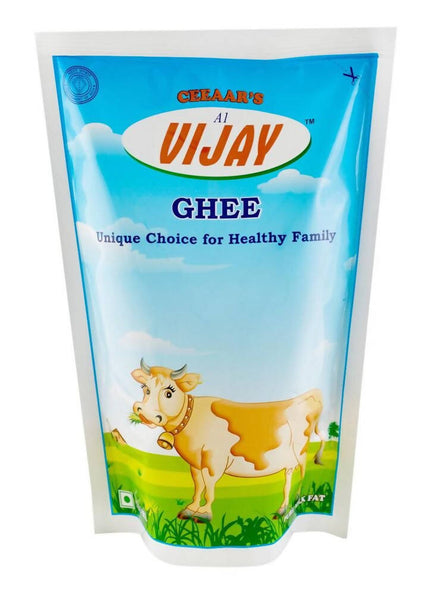 Vijay Ghee Pouch | Fresh natutal Cow Ghee made by Bilona method (Curd Churned) | Healthy & Natural Ghee
