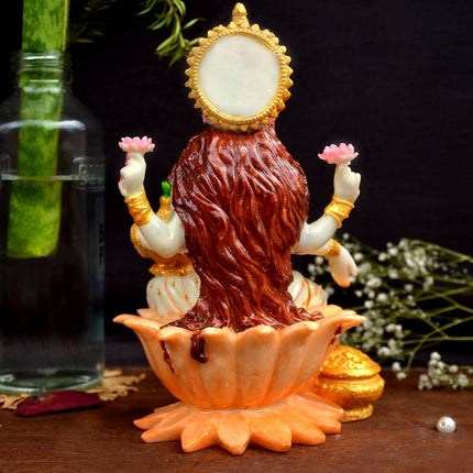 Shri balaji craft Marble Lakshmi Ji Sculpture for Pooja Room