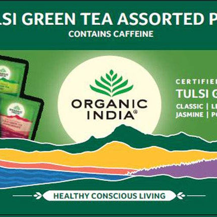 Organic India Tulsi Green Tea Assorted Tea Bags