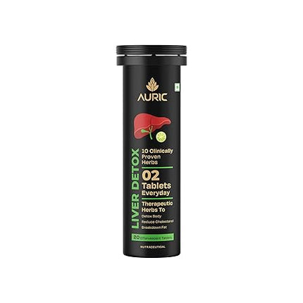 Auric Liver Detox Effervescent Tablet Drop Fizz & Drink