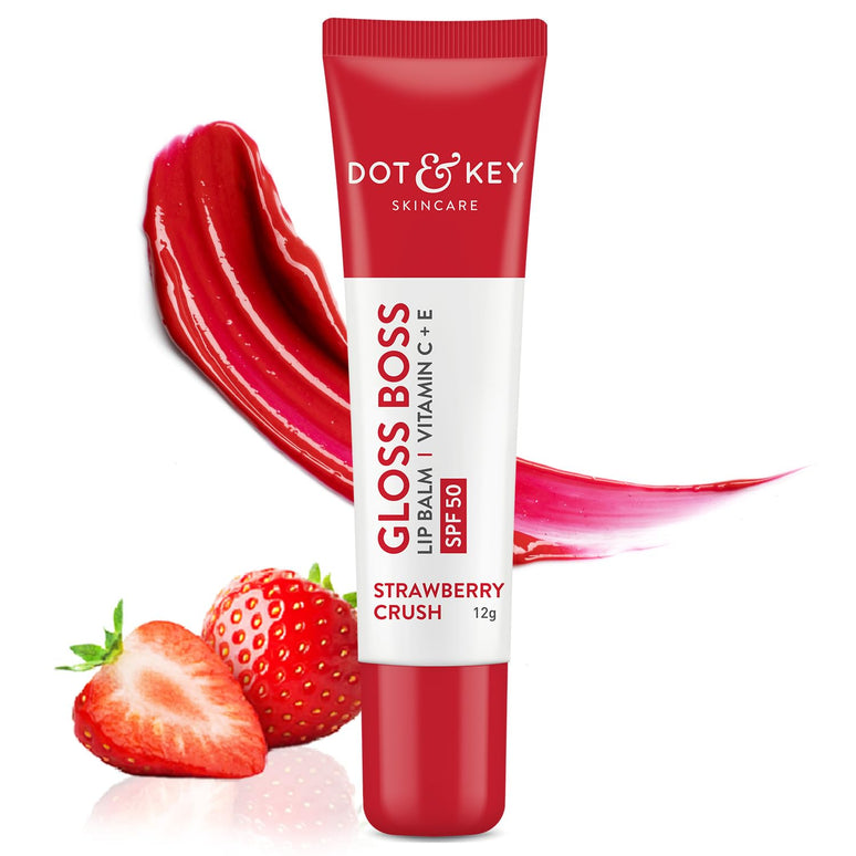 Dot & Key Gloss Boss Strawberry Red Lip Balm