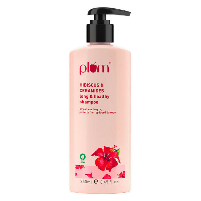 Plum Hibiscus & Ceramides Shampoo For Long, Healthy Hair