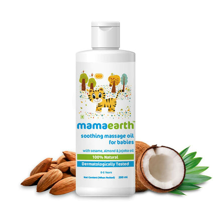 Mamaearth Daily Moisturizing Lotion & Soothing Baby Massage Oil, With Sesame, Almond & Jojoba Oil