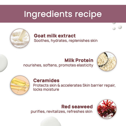 Good Vibes Skin Repair Milk Night Cream with 100% Pure Raw Goat Milk