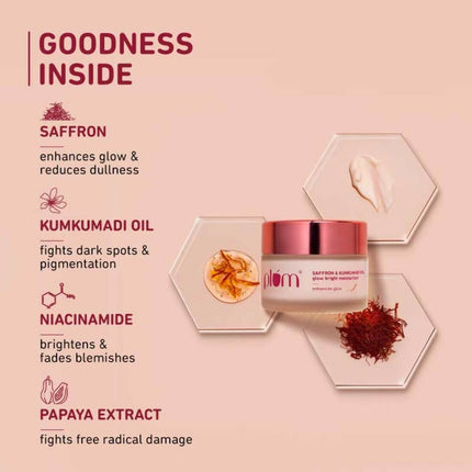 Plum Saffron & Kumkumadi Oil Daily Glow Bright Moisturizing Cream