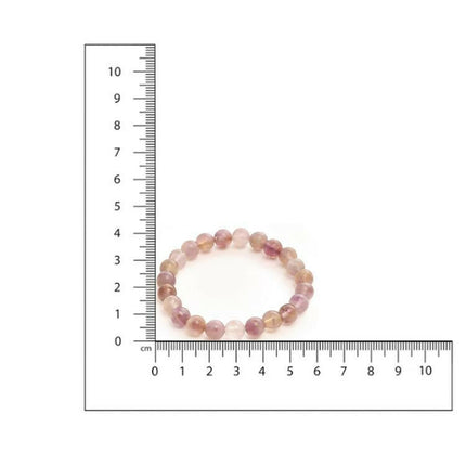 Amethyst Brown and Black Round crystal Beads Elastic Bracelet - Ruby Raang