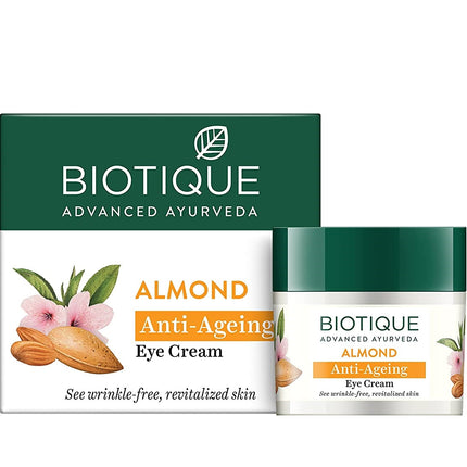 Biotique Advanced Ayurveda Bio Almond Soothing & Nourishing Eye cream