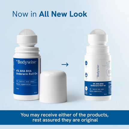 BeBodywise 4% AHA BHA UnderArm Roll On - Flora