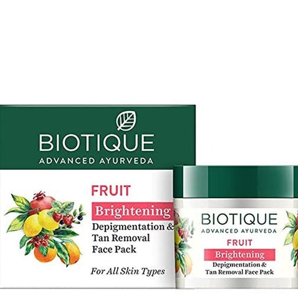 Biotique Advanced Ayurveda Fruit Brightening Depigmentation & Tan Removal Face Pack