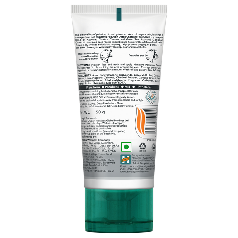 Himalaya Herbals Pollution Detox Charcoal Face Scrub