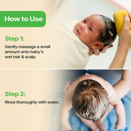 Herby Angel Baby Shampoo - Gentle Baby Hair Care & Cleanser