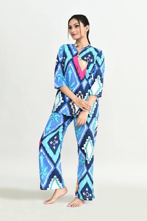 Joban Fashion Beautiful Blue Cotton Cod Set