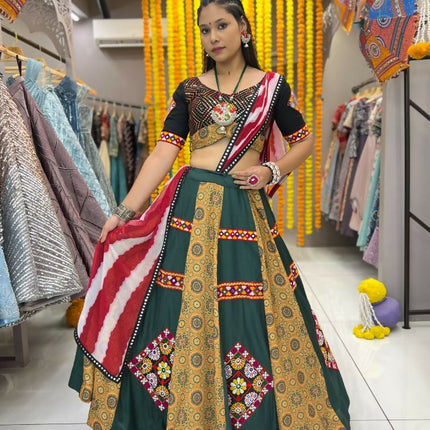 Aastha Fashion Maroon Maslin / Rayon Heavy Print + Gamthi Work Lace + Patch Semi Stitched Wedding Wear Lehenga Choli