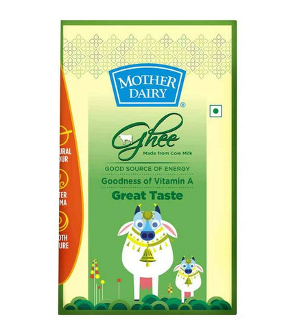 Mother Dairy Cow Ghee Ceka Pack | Good For Overall Health And Strength | Certified Cultured Ghee