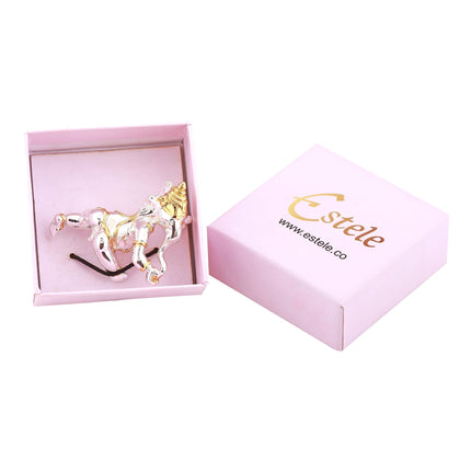 Estele Gold-Polished Spiritual Lord Bal Ganesha Idol for Gifts & HouseWarming/Home/Office Decors