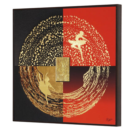 Tehzeeb Creations Golden Embossed Wall Painting