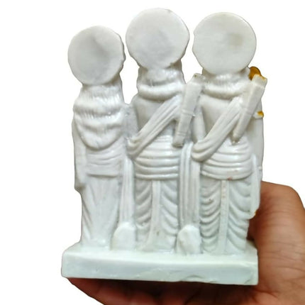 Smarth Mart White Marble Dust Ram Darbar Idol