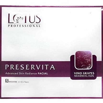 Lotus Professional Preservita Vino Grapes Marmalade Advanced Skin Radiance Facia Kit - Limited Time Offer